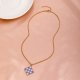 Sweet Square Clavicle Chain Drawing Board Color Matching Necklace Female